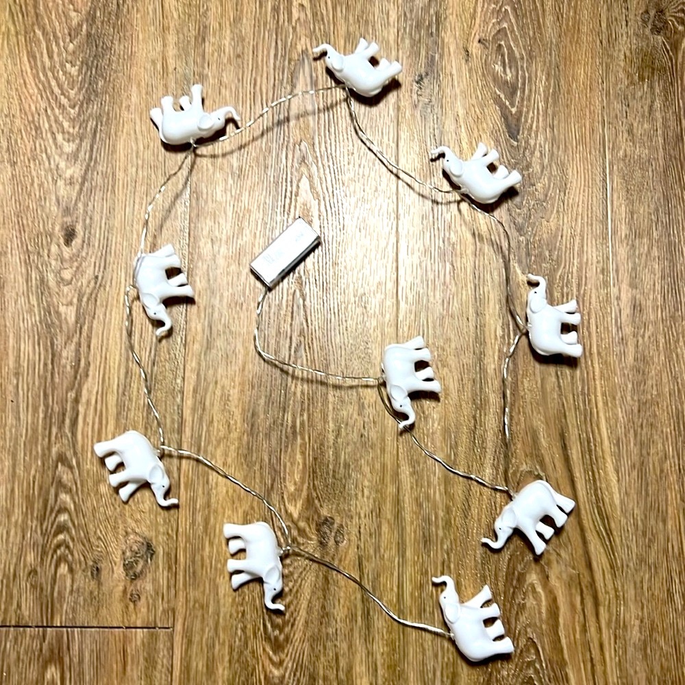 🔴 CLEARANCE🔖 NEW🐘 ELEPHANT KIDS ROOM/PORCH DECK PARTY AA BATTERY LIGHT STRING - Picture 5 of 7